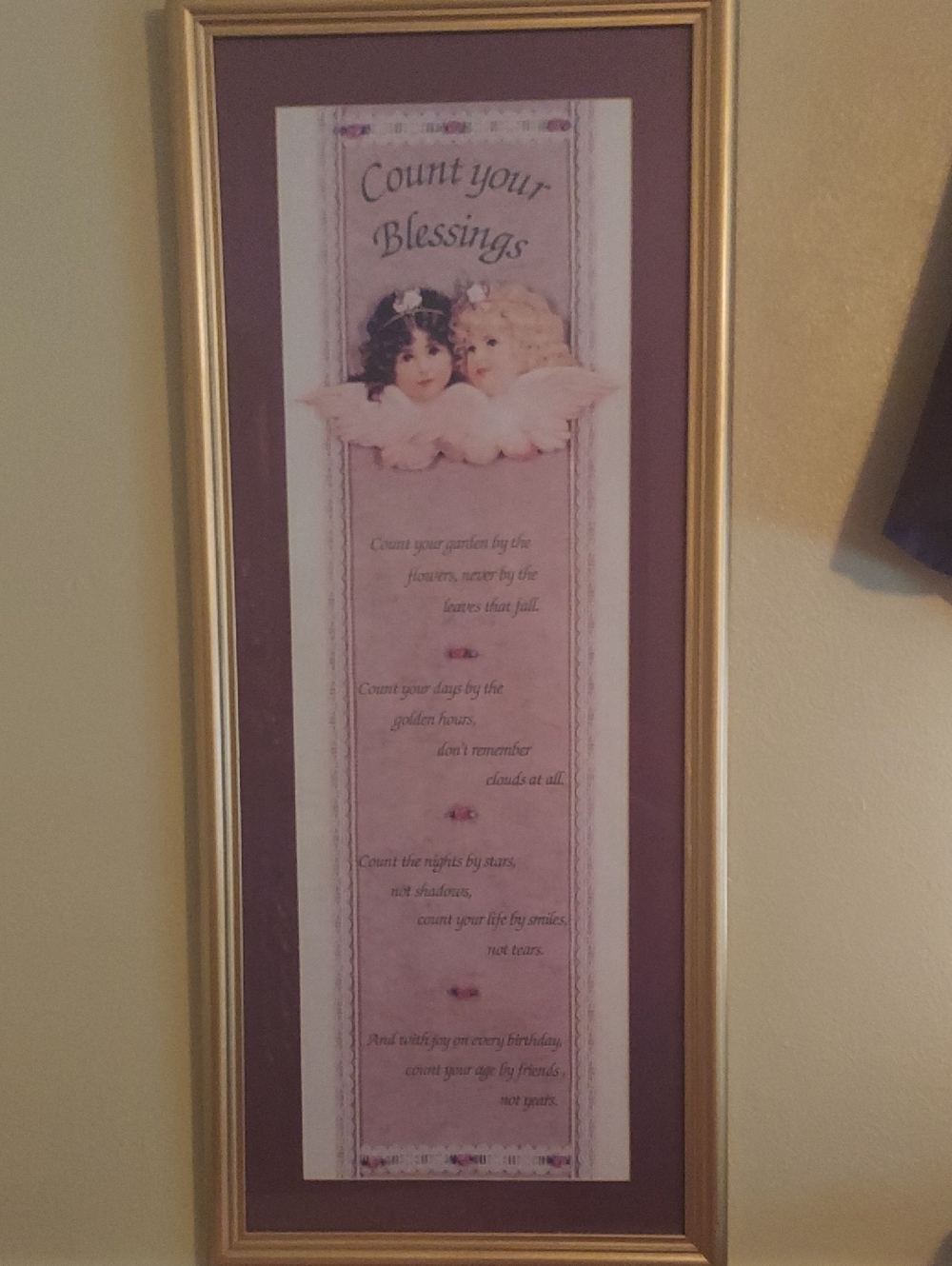 Count Your Blessing Wall Decor